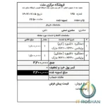 خرید گزارش ساز فاکتور برگشت فروش ۸ سانتی دشت